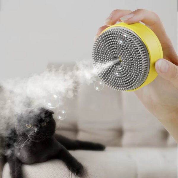 PurrRush Cat Steam Brush , Rechargeable Cleaning Spray Comb Suitable for cats and dogs